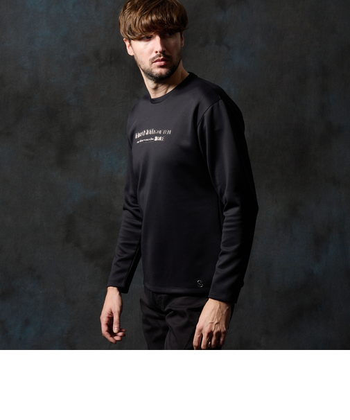 ストレッチポンチジェルプリント長袖Ｔシャツ