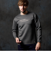 ストレッチポンチジェルプリント長袖Tシャツ