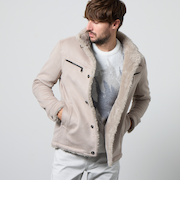 裏ボアムートン風スタンドブルゾン