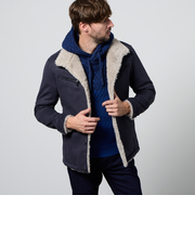 裏ボアムートン風スタンドブルゾン