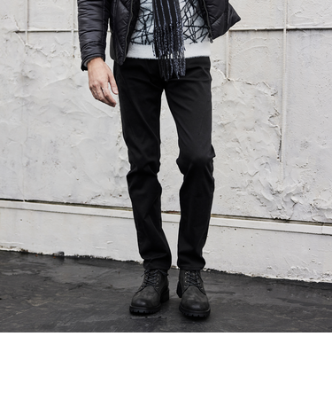 ヨコクロサテンストレッチパンツ