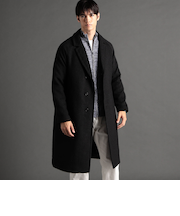 ウーリーヘリンボンツイード チェスターコート