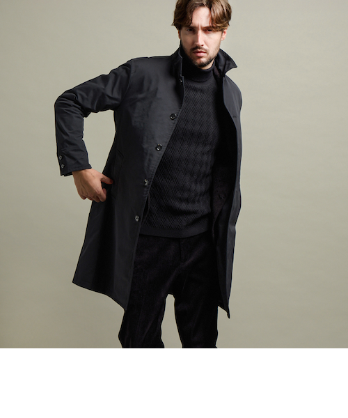ハイダウェイ（HIDEAWAYS）/【HIDEAWAYS BLACK】ベストライナー付きステンカラーコート HIDEAWAYS BLACK】ベストライナー付きステンカラーコート｜ニコルの