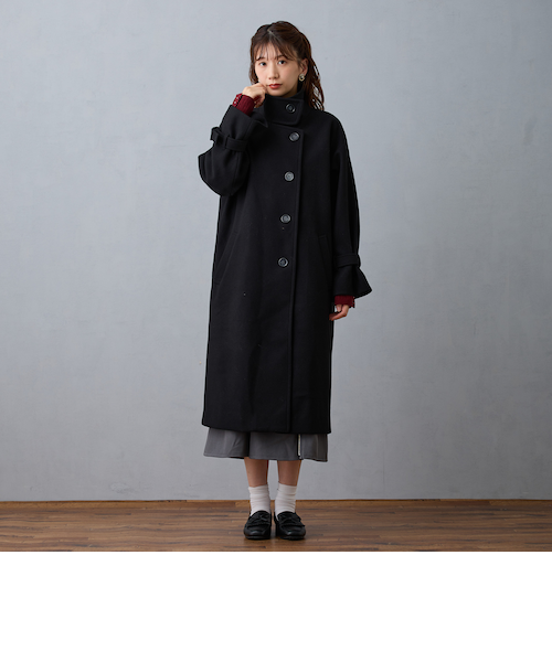スタンドカラーロングコート｜ニコルの通販｜&mall（アンドモール