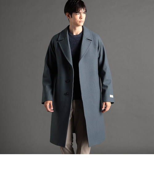 ルードギャラリー ワッペン メルトン　ウール　チェスターコート スクールコート ルードギャラリー ワッペン メルトン ウール チェスターコート