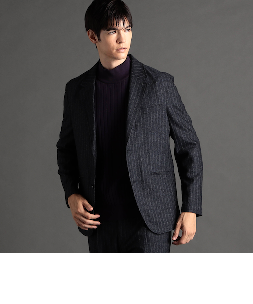 シャドーストライプ セットアップジャケット