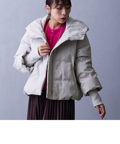 SHIPS any別注】TAION:〈手洗い可能〉パイピング ノーカラー