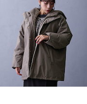 ファーライナー付きドロストダウンブルゾン