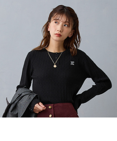 ケーブルコンパクトニット