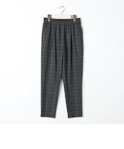 【WALDO】グレンチェック両面起毛トラックパンツ