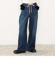 【WALDO】ドロストワイドデニムパンツ