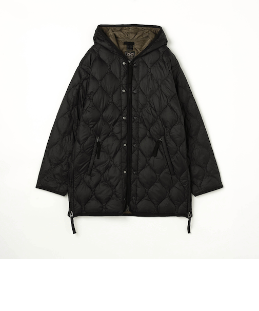 【TAION】ミリタリーWジップフードダウンジャケット