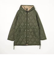 【TAION】ミリタリーWジップフードダウンジャケット