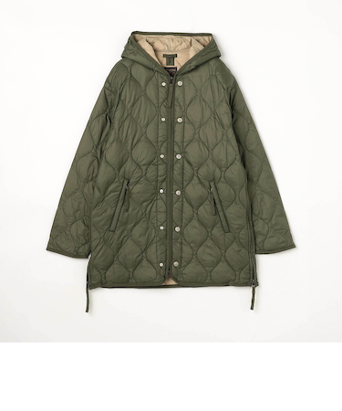 【TAION】ミリタリーWジップフードダウンジャケット