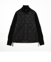 【TAION】ミリタリーハイネックニット切り替えダウンブルゾン