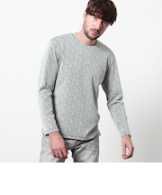 ランダムストライプジャカードプルオーバー