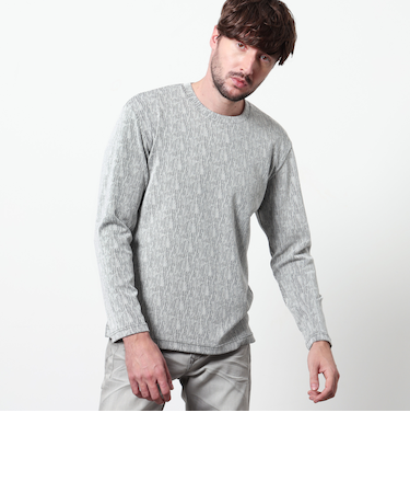 ランダムストライプジャカードプルオーバー