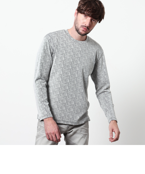 ランダムストライプジャカードプルオーバー