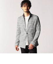 メランジワッフルカットジャケット