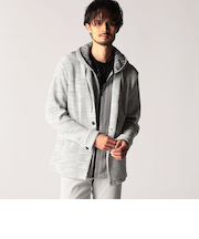 メランジワッフルカットジャケット