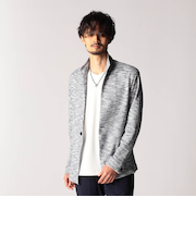 メランジワッフルカットジャケット