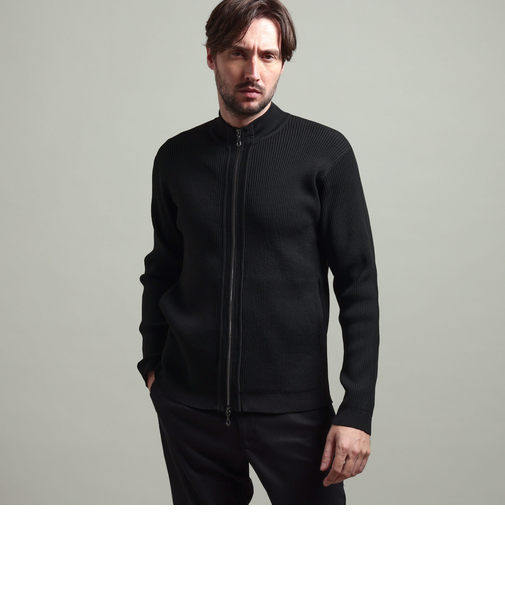 フルジップスタンドニットブルゾン