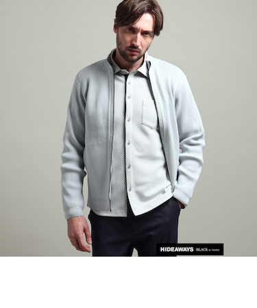 フルジップスタンドニットブルゾン