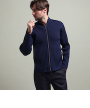 フルジップスタンドニットブルゾン