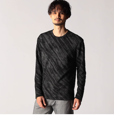 スプレー風ボカシプリントカットソー