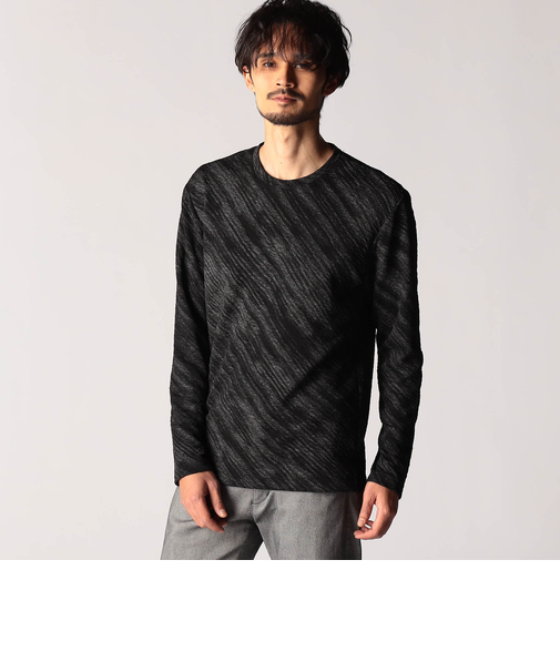 スプレー風ボカシプリントカットソー