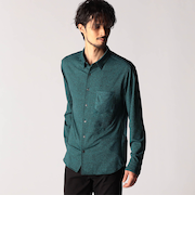 メランジショートレギュラーカラーシャツ