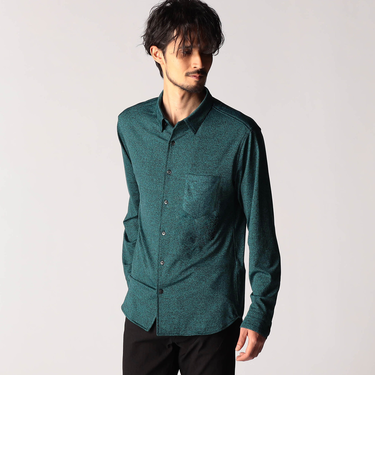 メランジショートレギュラーカラーシャツ