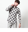 オンブレチェックショートレギュラーシャツ