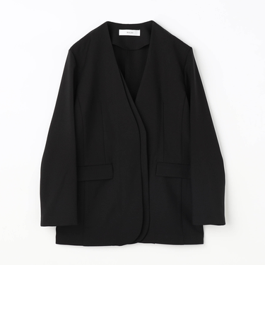 【WALDO】レイヤード風ノーカラージャケット