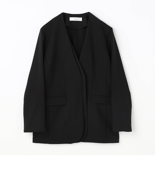 【WALDO】レイヤード風ノーカラージャケット