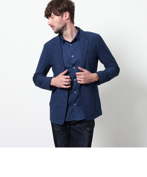 ハニカムジャガードラペルジャケット