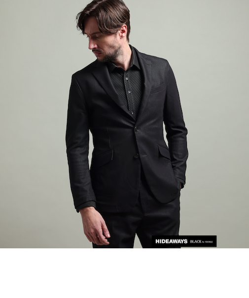 ガムストレッチブライトシャンブレー2Bジャケット