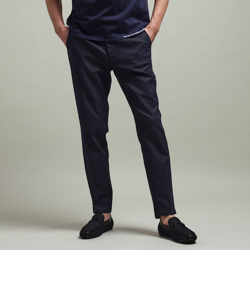 ガムストレッチブライトシャンブレー　イージースラックス