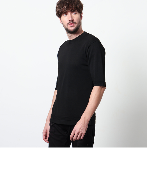 ハイゲージ5分袖サマーニット