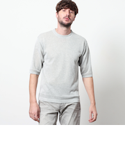 ハイゲージ5分袖サマーニット