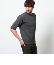 ハイゲージ5分袖サマーニット