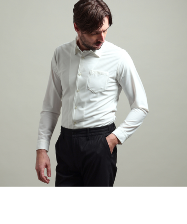 【HIDEAWAYS BLACK】シアーマイクロチェックレギュラーカラーシャツ