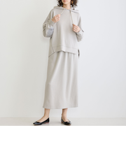 【セットアップアイテム】フードプルオーバー×タイトスカート