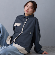 レイヤードオーバーシャツ