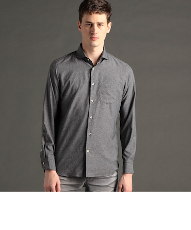 テクニカルストレッチツイル カッタウェイカラーシャツ