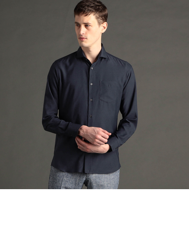 テクニカルストレッチツイル カッタウェイカラーシャツ