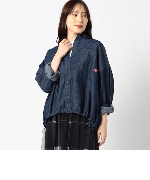 【BROOKLYN OVERALL 】ドロスト仕様　ブルゾンライクシャツ