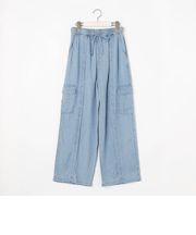 【WALDO】ウエストゴムカーゴデニムワイドパンツ