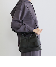 メッシュ型押し２WAYバッグ