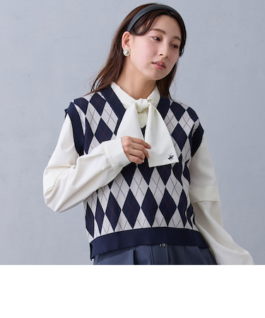 アーガイルベスト